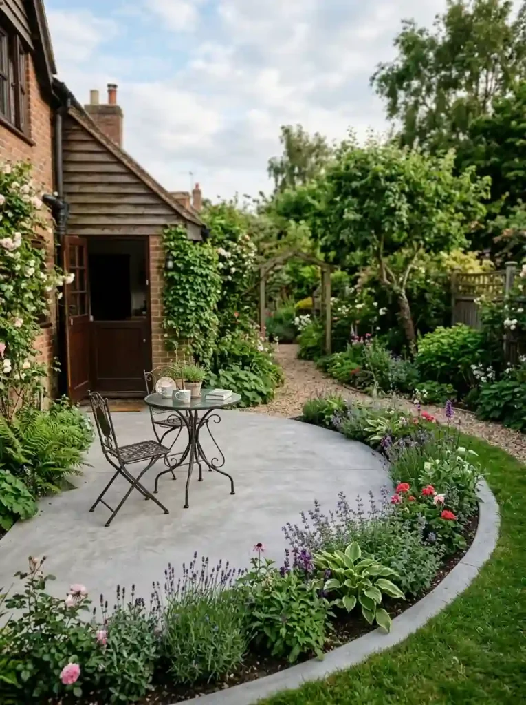 Use a Curved Patio to Fix an Awkward Yard