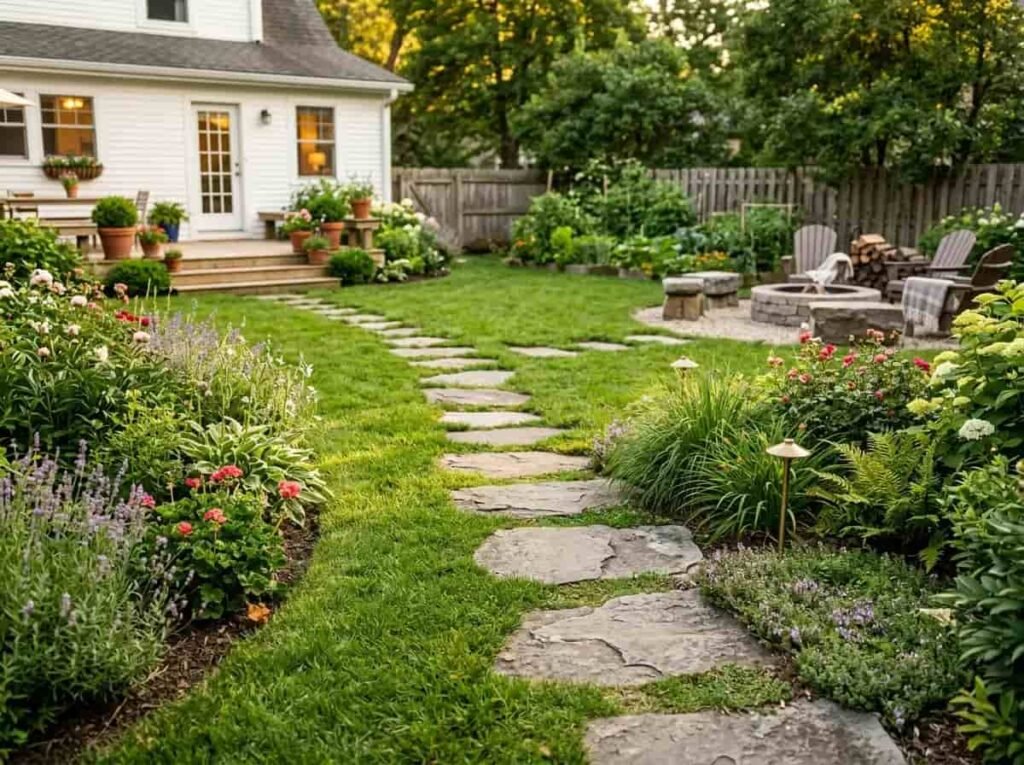 Use a Garden Path to Connect the Yard