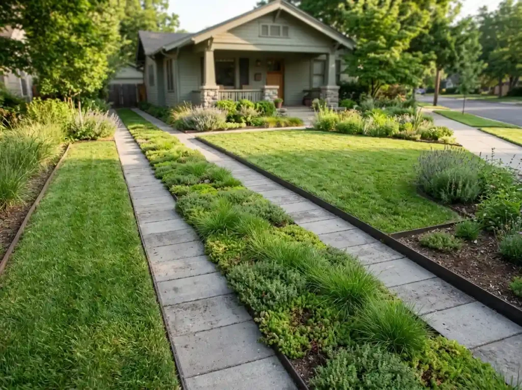 Use a Ribbon Driveway to Add More Green Space