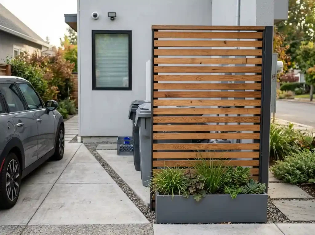 Use a Slim Screen or Vertical Trellis