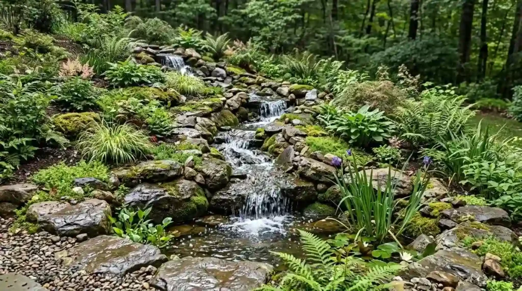 Use the Slope for a Cascading Water Feature