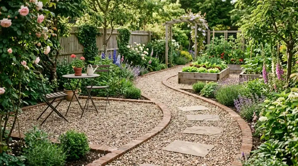Connect the Patio to a Gravel Garden Path