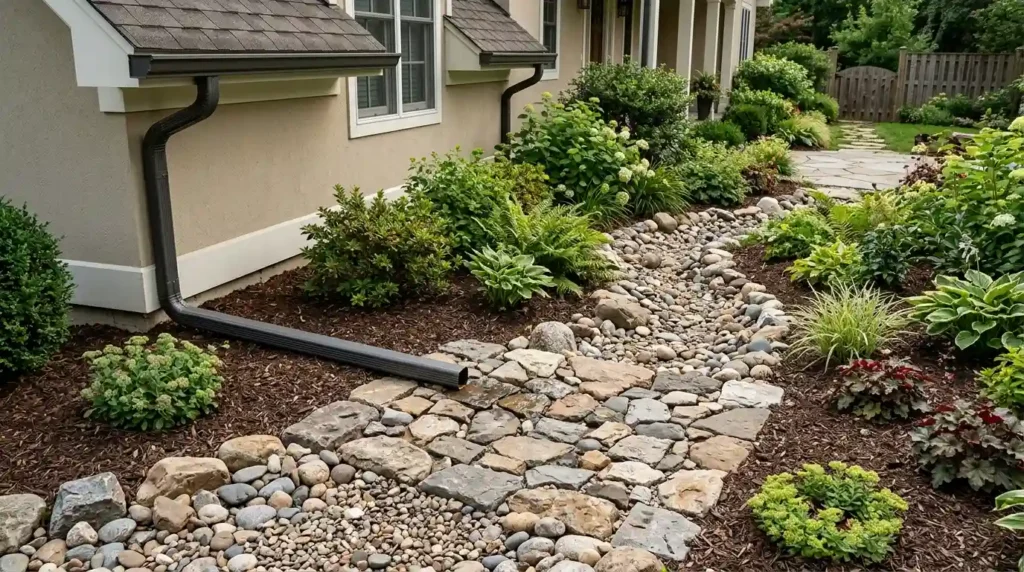 Redirect Downspouts Before They Cut New Channels