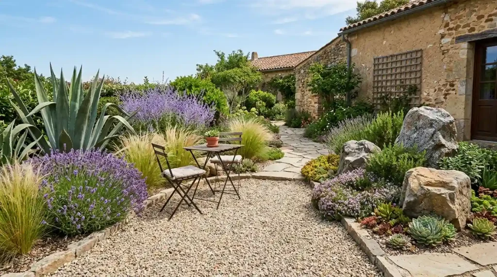 Create a Low-Water Gravel Garden Patio