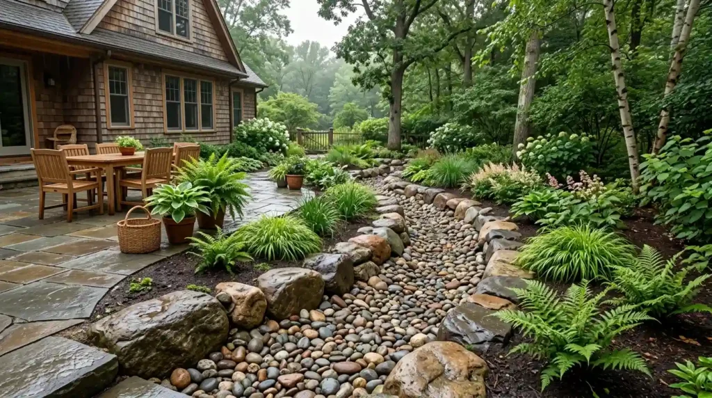 Turn a Wet Edge Into a Dry Creek Bed