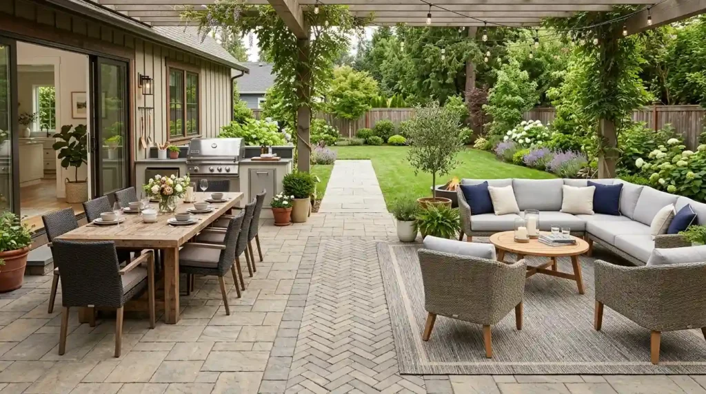 Separate Dining and Lounge Areas