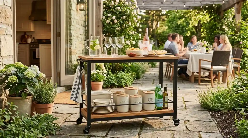 Clear the Table with an Outdoor Serving Station