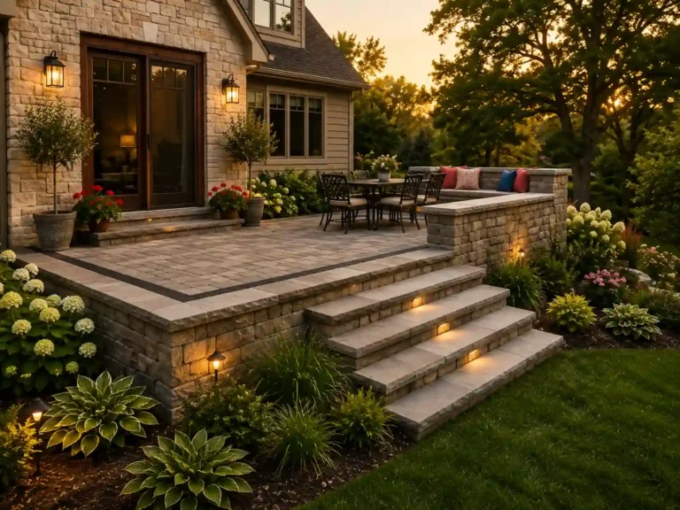 Concrete and Paver Patio Ideas
