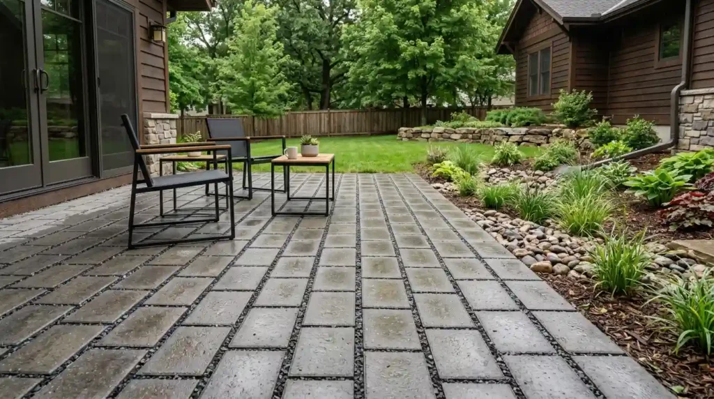 Reduce Standing Water With a Permeable Paver Patio