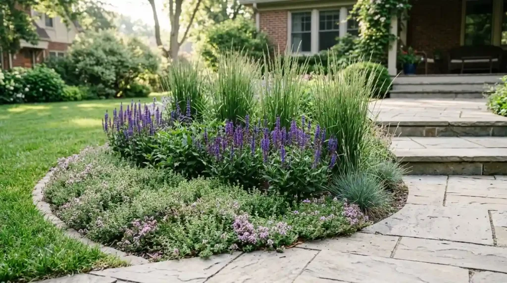 Soften Hard Edges With Layered Planting Beds