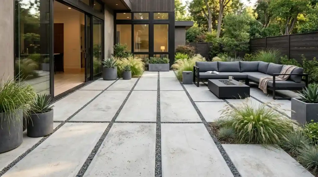 Create a Modern Look With Large Concrete Slabs