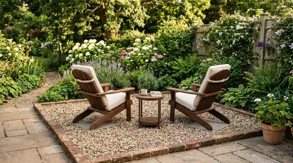 Create a Pea Gravel Seating Area