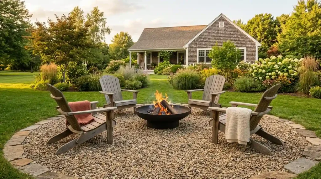 Build a Safe Gravel Patio Around a Fire Pit