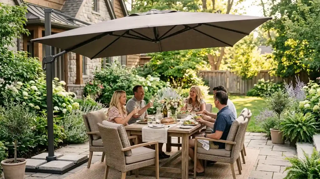 Get Fast, Flexible Shade with a Patio Umbrella