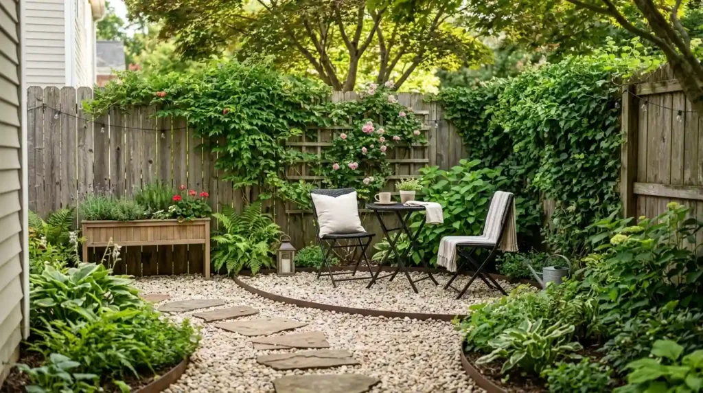 Turn an Empty Corner Into a Small Gravel Patio