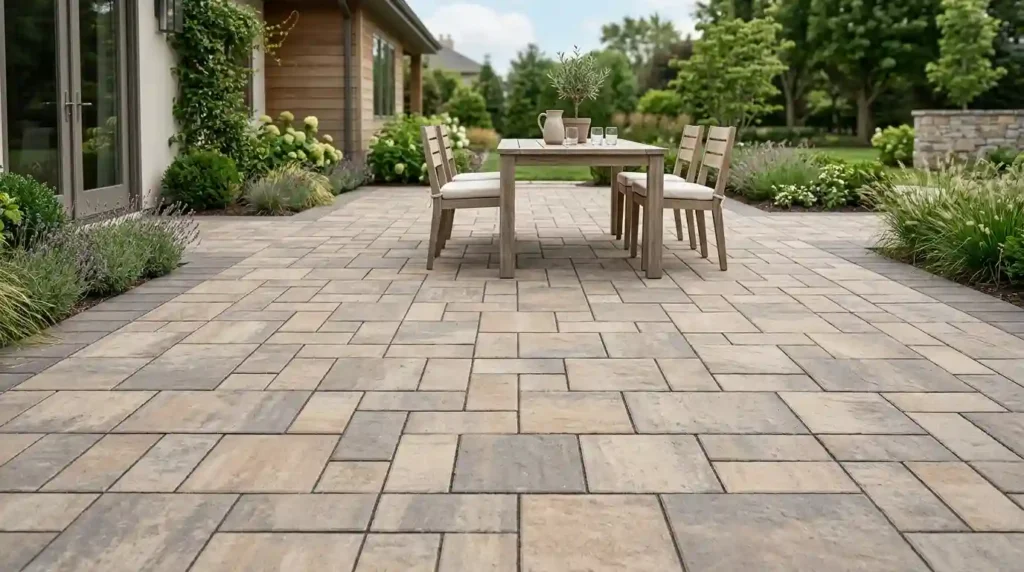 Add Movement With a Three-Size Paver Pattern