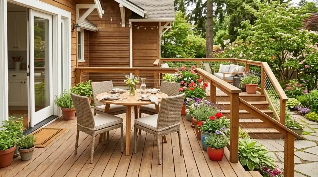 Keep Deck Dining Safe and Easy to Reach