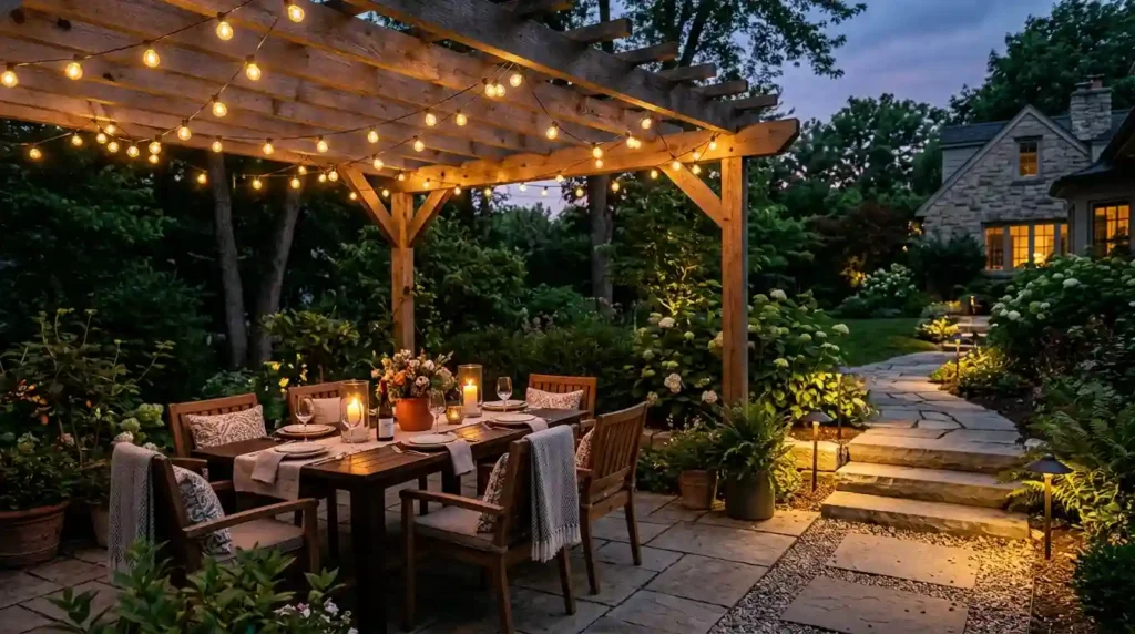 Make Evening Meals Safer with String Lights