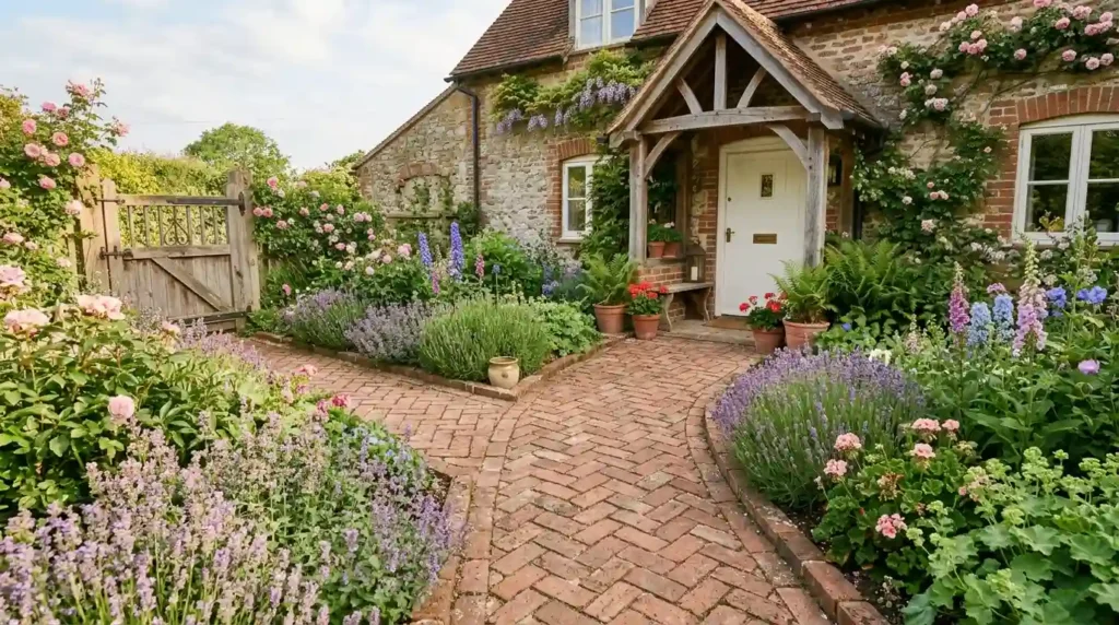 Add Character With a Brick Garden Path