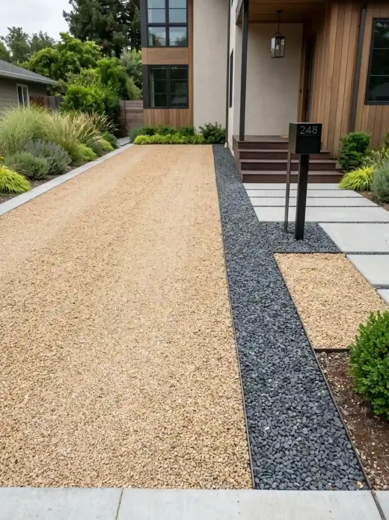 Add Contrasting Gravel Bands