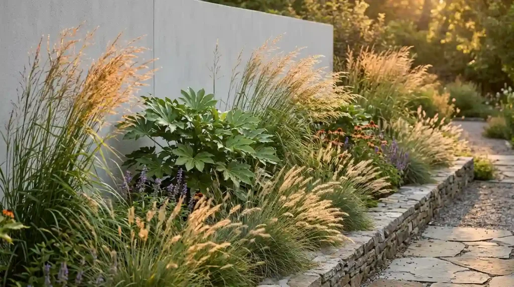Add Ornamental Grasses for Soft Movement