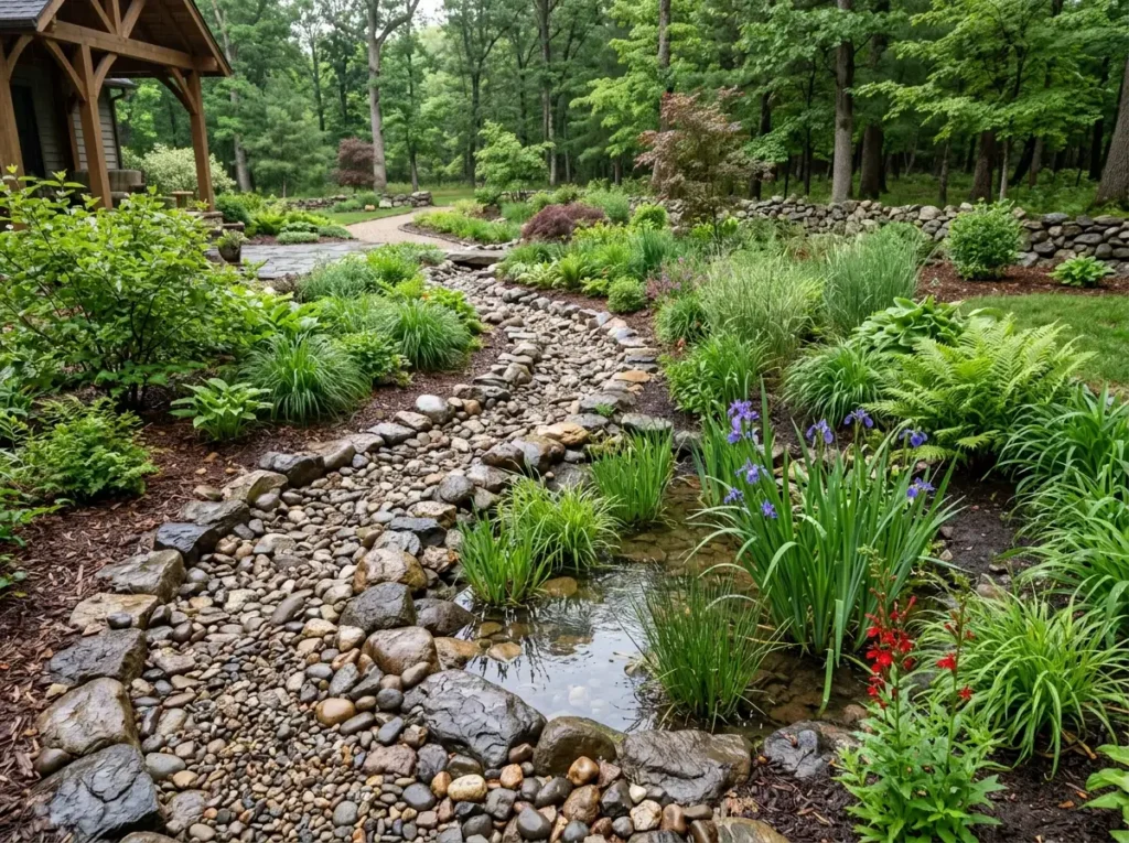 Add a Dry Creek Bed and Rain Garden