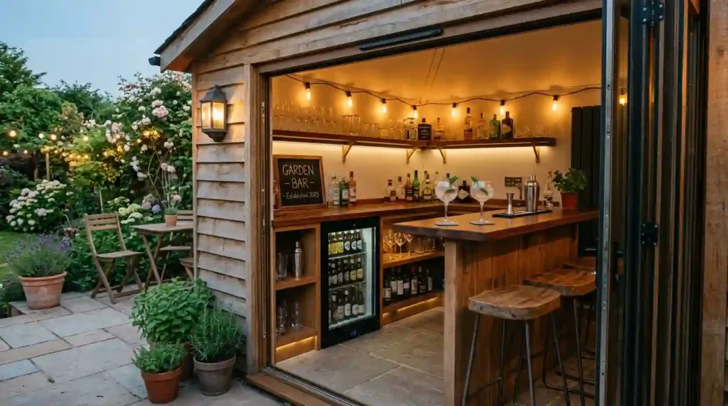 Add a Garden Bar and Dining Area