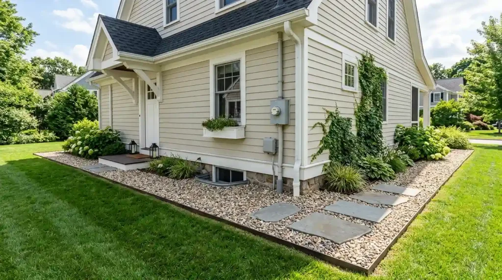 Add a Gravel Strip Along the House