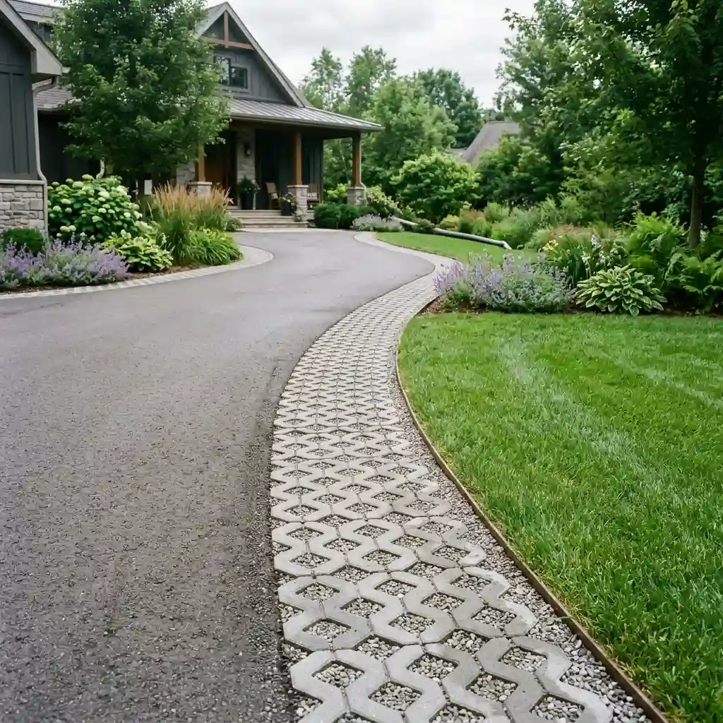 Add a Permeable Paver or Gravel Border