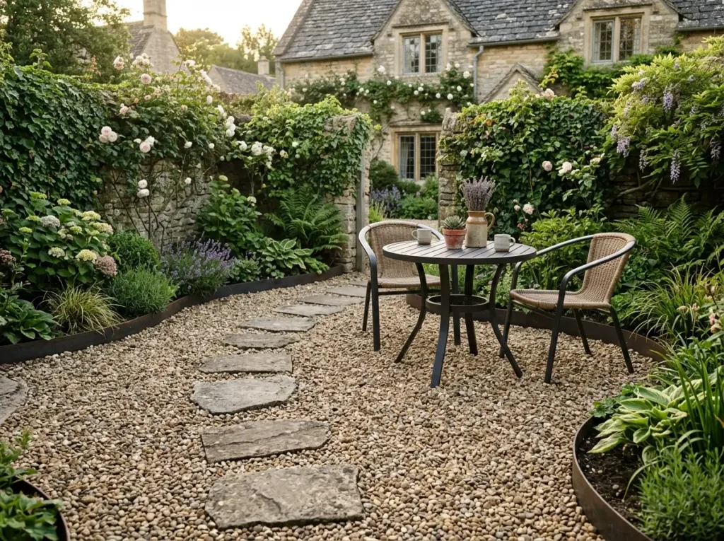 Build a Pea Gravel Courtyard
