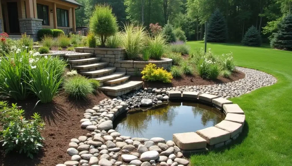 Build a Rain Garden at the Bottom of the Slope