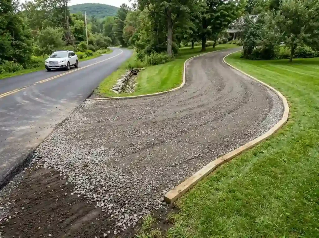 Build a Strong Gravel Apron Near the Road