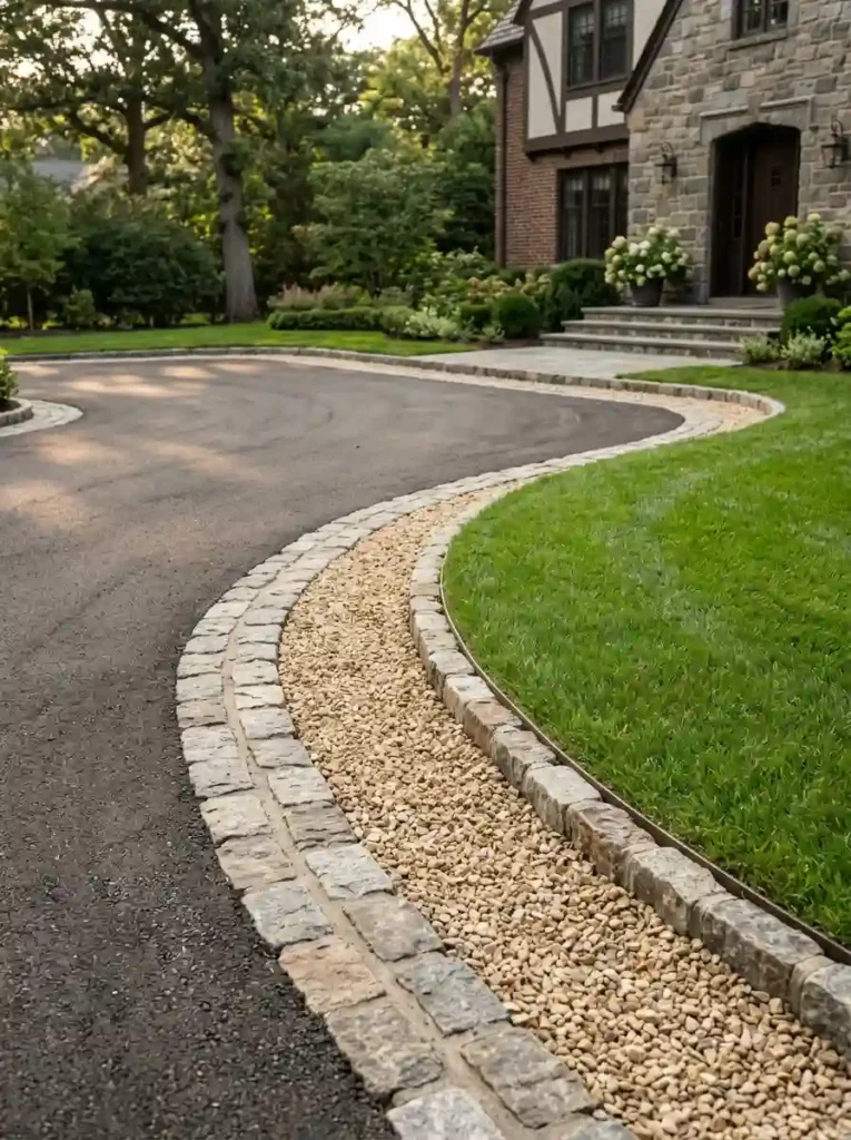 Combine Cobblestones and Gravel for a Strong Border