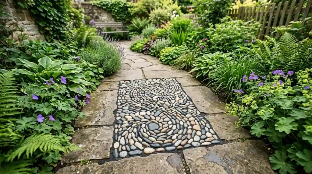 Create a Decorative Pebble Mosaic Path