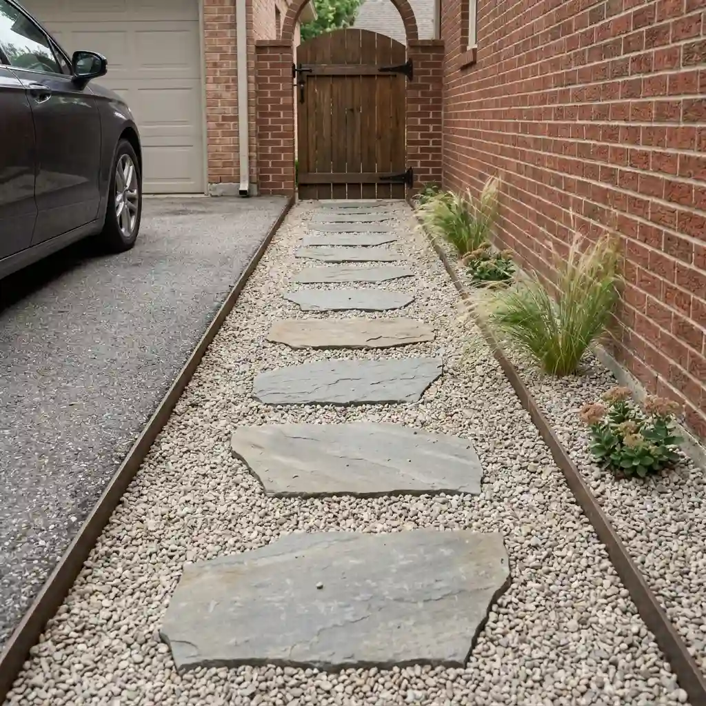 Create a Gravel Strip With Stepping Stones