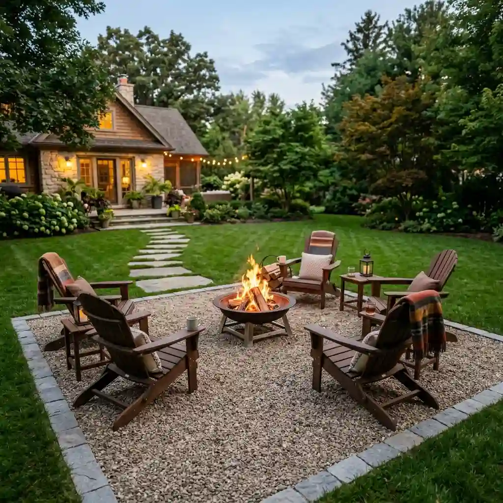 Create a Simple Gravel Fire Pit Area