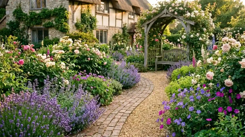 Design a Curved Cottage Garden Path