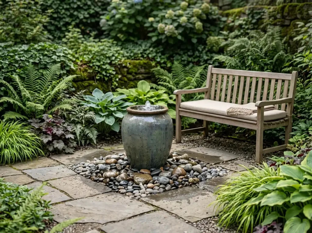 Design a Water Feature Seating Nook