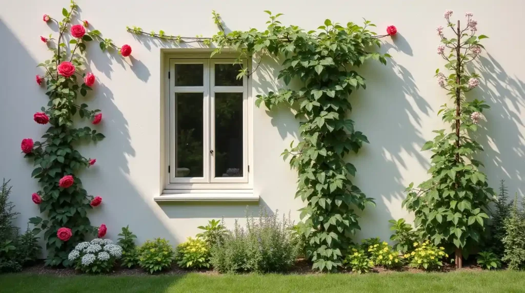Grow Climbing Roses and Vines Without Damaging Walls