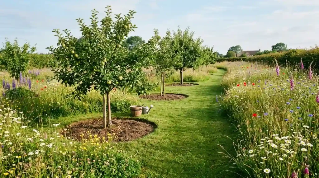Grow a Meadow Around Small Orchard Trees