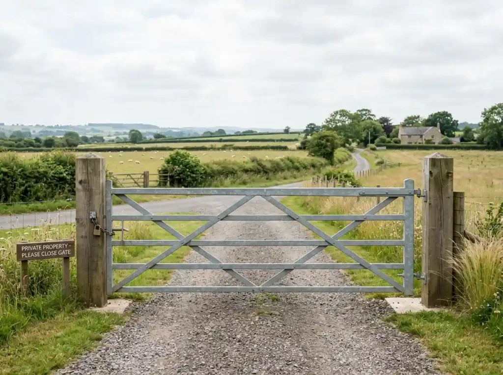 Improve Security With a Simple Metal Farm Gate