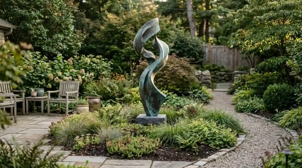 Install One Strong Garden Sculpture