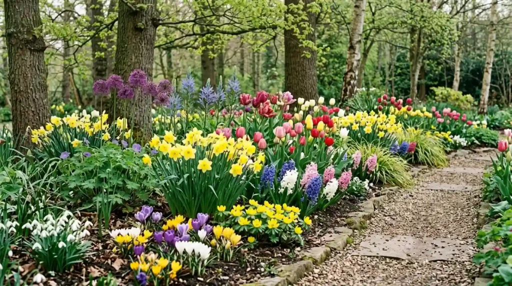 Layer Spring Bulbs by Bloom Time