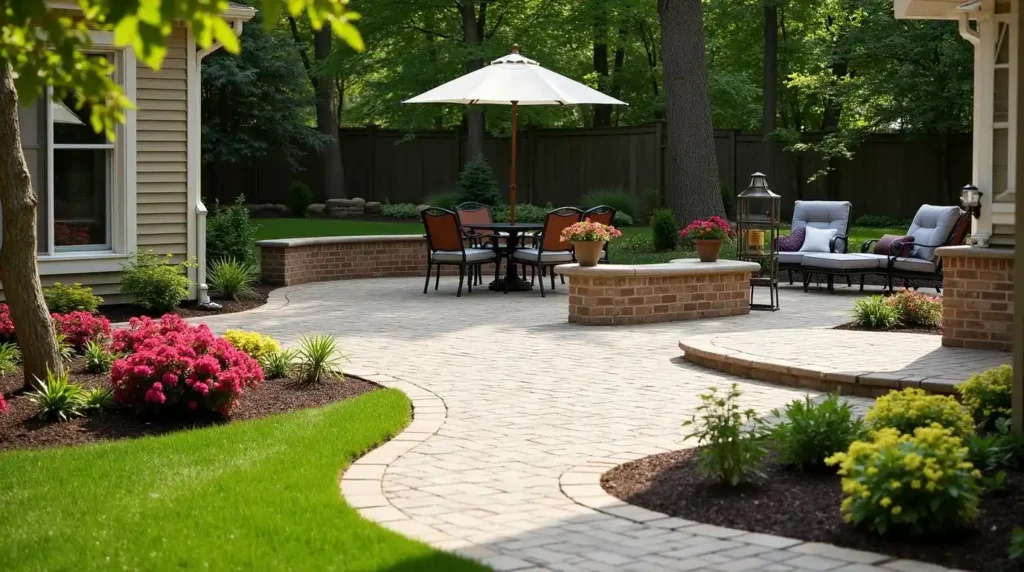 Make a Square Yard Feel Softer With Curved Edges