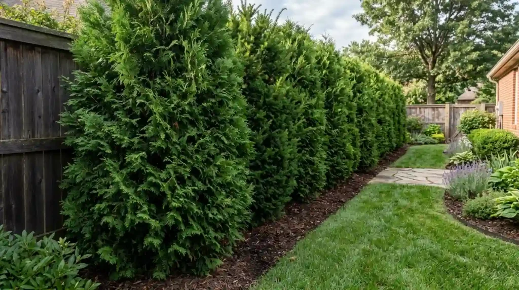 Plant a Dense Evergreen Hedge