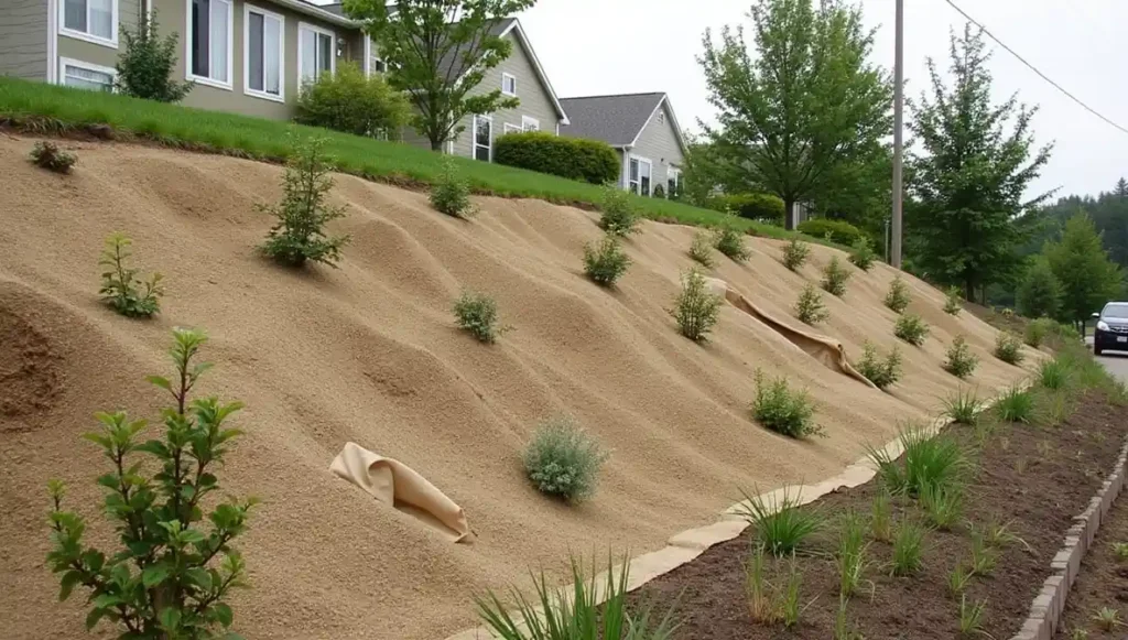 Protect New Soil With Temporary Erosion Material