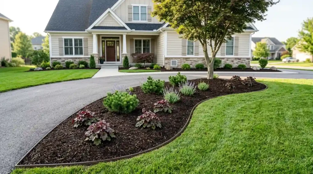 Replace Hard-to-Mow Grass With Mulch Beds