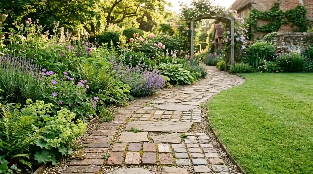 Reuse Brick, Stone, or Pavers for a Budget Path
