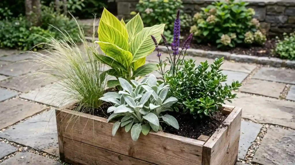 Test Texture Ideas in Pots and Raised Beds