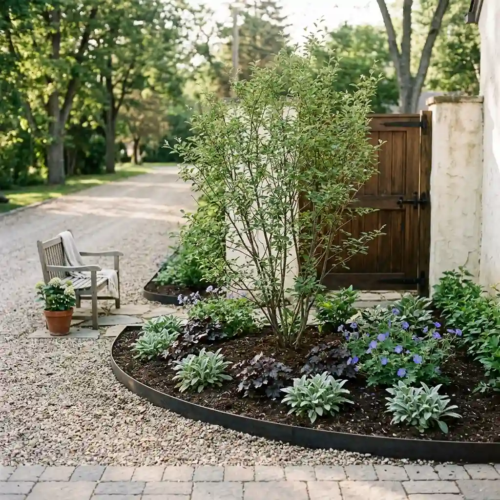 Turn the Driveway End Into a Pocket Garden